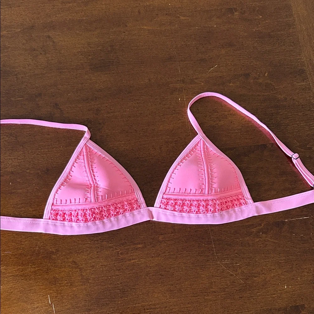 Triangl swimwear Pink Triangle Bikini Top - Picture 1 of 5